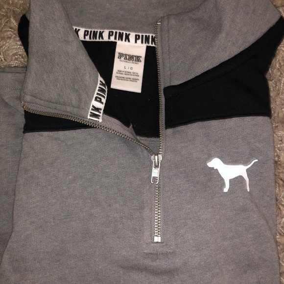 PINK Victoria's Secret Jackets & Blazers - ⭐️PINK grey zip up.